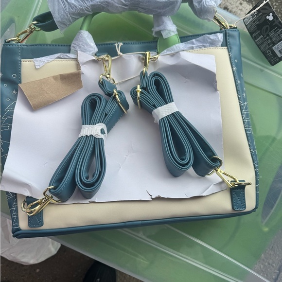 Loungefly Disney Holiday Tote - Green and Blue